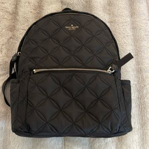 🎒NEW Kate spade black quilted back pack
